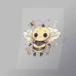 DCAH0002 Fairy Bumble Bee Direct To Film Transfer Mock Up