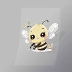 DCAH0004 Cute Bumble Bee Direct To Film Transfer Mock Up