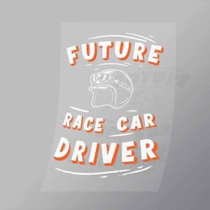 DCCD0095 Future Race Car Driver Direct To Film Transfer Mock Up