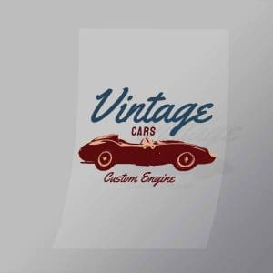 DCCD0283 Vintage Cars Custom Engine Direct To Film Transfer Mock Up