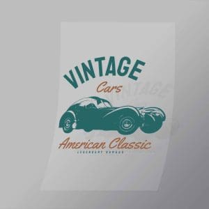 DCCD0284 Vintage Cars Direct To Film Transfer Mock Up