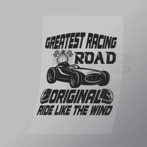 DCCD0287 Greatest Racing Road Black Direct To Film Transfer Mock Up