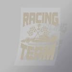 DCCD0288 Racing Team Cream Direct To Film Transfer Mock Up