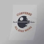 DCCF0015 Converse All Star Wars Direct To Film Transfer Mock Up