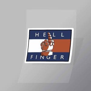 DCCF0031 Hell Finger Brand Spoof Direct To Film Transfer Mock Up