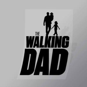 DCCF0085 The Walking Dad Brand Spoof Direct To Film Transfer Mock Up