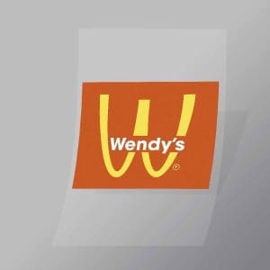 DCCF0090 Wendys Brand Spoof Direct To Film Transfer Mock Up