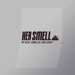 DCCF0102 Her Smell Branf Spoof Direct To Film Transfer Mock Up