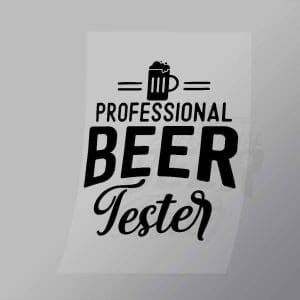 DCDB0041 Professional Beer Tester Black Direct To Film Transfer Mock Up