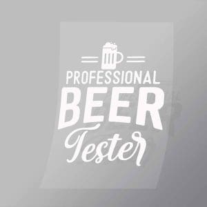 DCDB0091 Professional Beer Tester White Direct To Film Transfer Mock Up