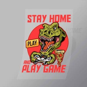 DCGG0040 Stay Home And Play Game Direct To Film Transfer Mock Up