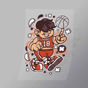 DCLC0057 Basketball Kid Direct To Film Transfer Mock Up