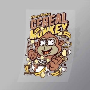 DCLC0137 Cereal Monkey Direct To Film Transfer Mock Up