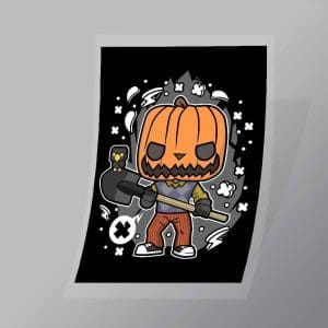 DCLC0416 Neighbor Pumpkinhead Direct To Film Transfer Mock Up