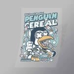 DCLC0446 Penguin Cereal Box Direct To Film Transfer Mock Up