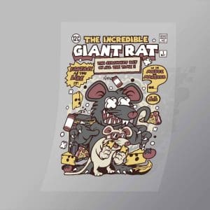 DCLC0648 The Incredible Giant Rat Direct To Film Transfer Mock Up