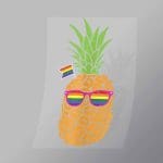 DCLG0011 Pride Pineapple Direct To Film Transfer Mock Up