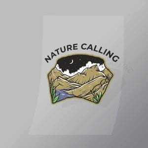 DCOC0031 Nature Calling Direct To Film Transfer Mock Up