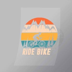 DCOC0040 Ride Bike Direct To Film Transfer Mock Up