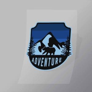 DCOC0087 Adventure Patch Blue Direct To Film Transfer Mock Up