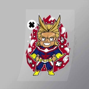 DCPC0008 All Might Direct To Film Transfer Mock Up