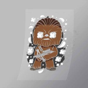 DCPC0053 Chewbacca Direct To Film Transfer Mock Up