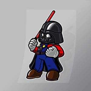 DCPC0077 Darth Plumber Direct To Film Transfer Mock Up