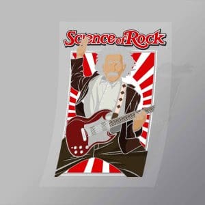 DCPC0104 Einstein Science Of Rock Direct To Film Transfer Mock Up