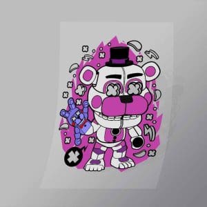 DCPC0121 Funtime Freddy Direct To Film Transfer Mock Up