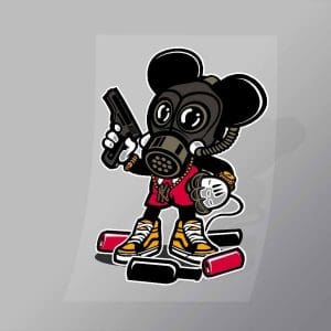 DCPC0123 Gangsta Mouse Direct To Film Transfer Mock Up