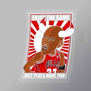 DCPC0210 Michael Jordan Direct To Film Transfer Mock Up