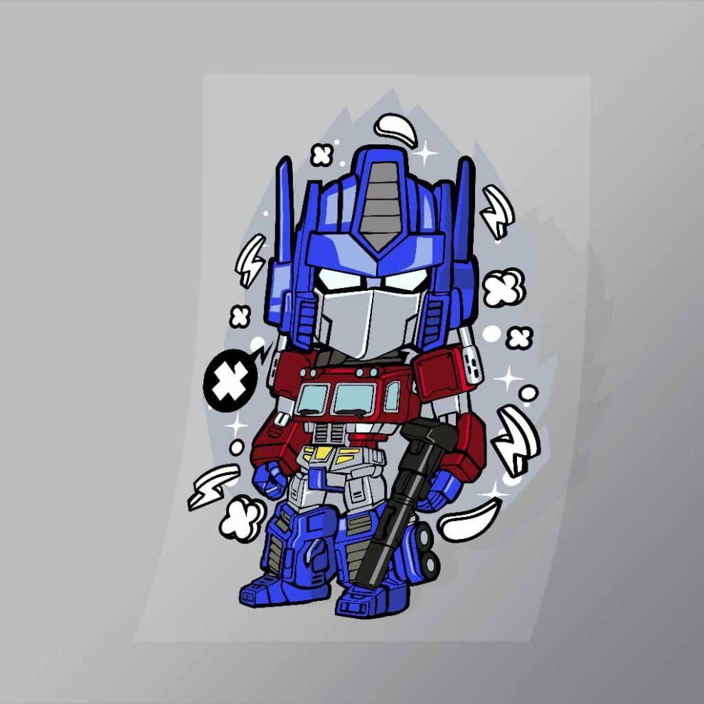 Optimus Prime DTF Apparel Transfer - DTF Shop