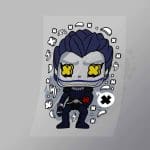 DCPC0298 Shinigami Ryuk Direct To Film Transfer Mock Up