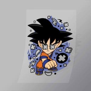 DCPC0311 Son Goku Direct To Film Transfer Mock Up