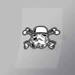 DCPC0323 Stormtrooper Cross Bones Direct To Film Transfer Mock Up