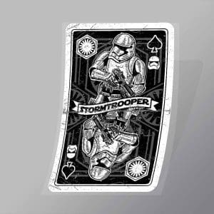 DCPC0324 Stormtrooper Playing Card Direct To Film Transfer Mock Up