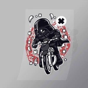DCPC0384 Vader Motocross Rider Direct To Film Transfer Mock Up