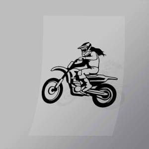 DCSB0004 Motorbike Racinng Line Art Direct To Film Transfer Mock Up