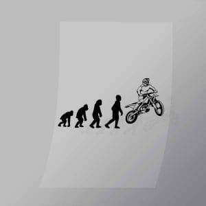 DCSB0013 Motor Bike Evolution Line Art Direct To Film Transfer Mock Up