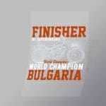 DCSB0055 Finisher World Champion Bulgaria Direct To Film Transfer Mock Up