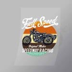 DCSB0090 Full Speed Speedway Racing Direct To Film Transfer Mock Up