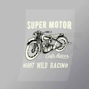 DCSB0091 Super Motor Night Wild Racing Direct To Film Transfer Mock Up