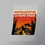 DCSB0131 Mountain Adventure Extreme Rider Direct To Film Transfer Mock Up