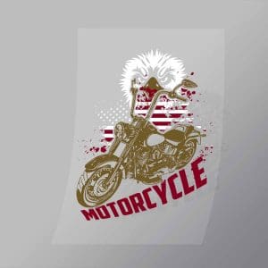 DCSB0147 Blad Eagle Motorcycle Direct To Film Transfer Mock Up