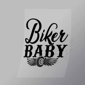 DCSB0167 Biker Baby Direct To Film Transfer Mock Up