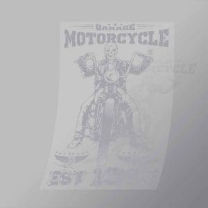 DCSB0204 Garage Motorcycle Direct To Film Transfer Mock Up