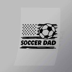 DCSC0007 American Soccer Dad Direct To Film Transfer Mock Up