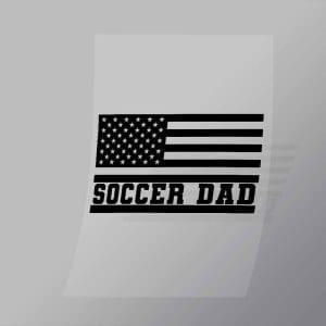 DCSC0008 American Soccer Dad 2 Direct To Film Transfer Mock Up