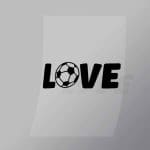 DCSC0015 Love Soccer Direct To Film Transfer Mock Up