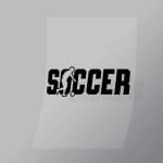 DCSC0017 Soccer Silhouette Direct To Film Transfer Mock Up